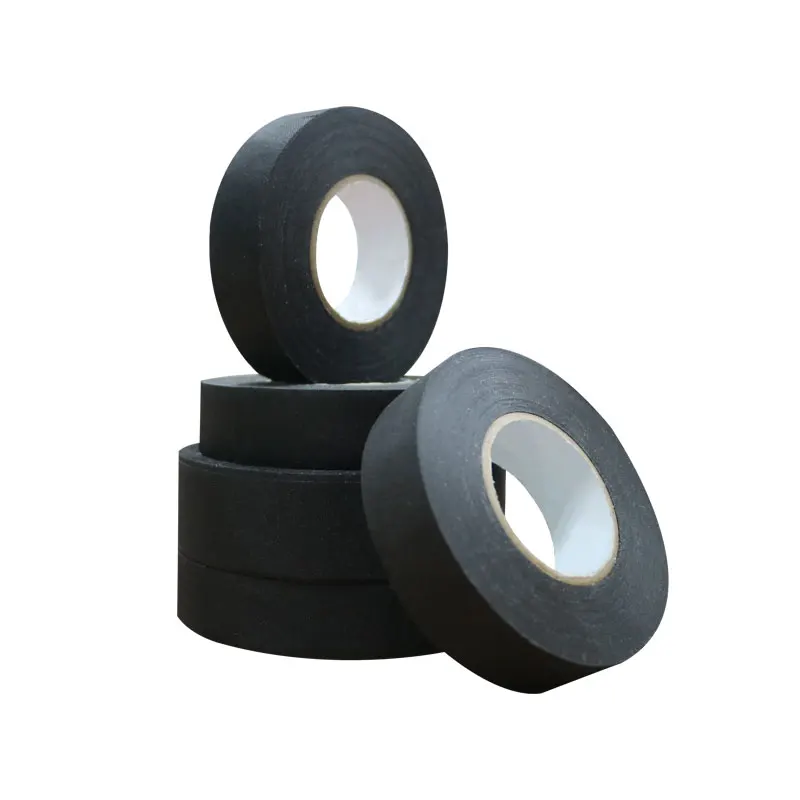 Black Color Fiber Polyester Cloth Felt Wire Harness Electrical Tape
