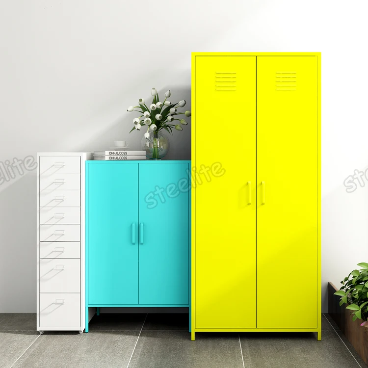 Cheap Price Purchase Home Clothes Almirah Iron Cupboard Designs For Sale