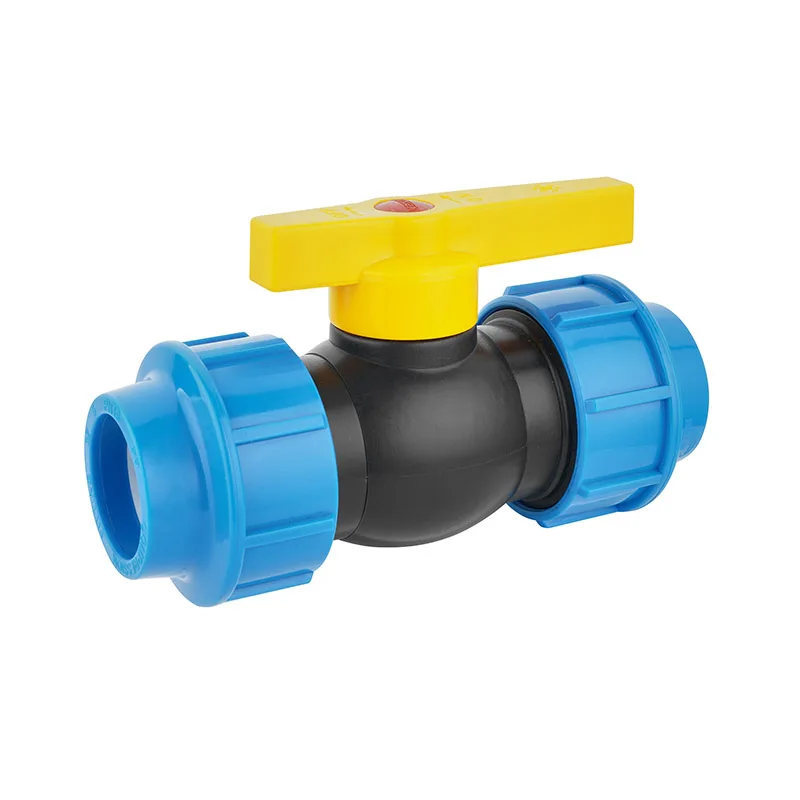 PP Compression Ball Valve pp single union female thread end ball valve