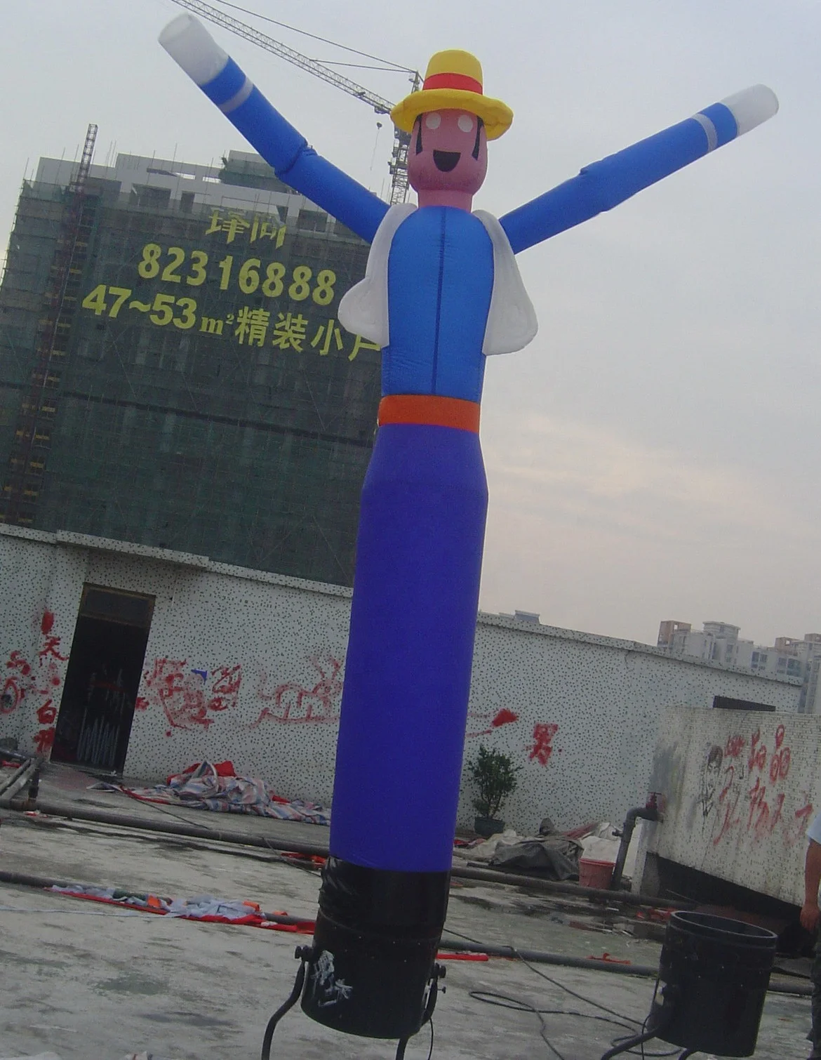 
inflatable sheepherder sky dancer inflatable dancer man puppet 4-5mH customized design colours 