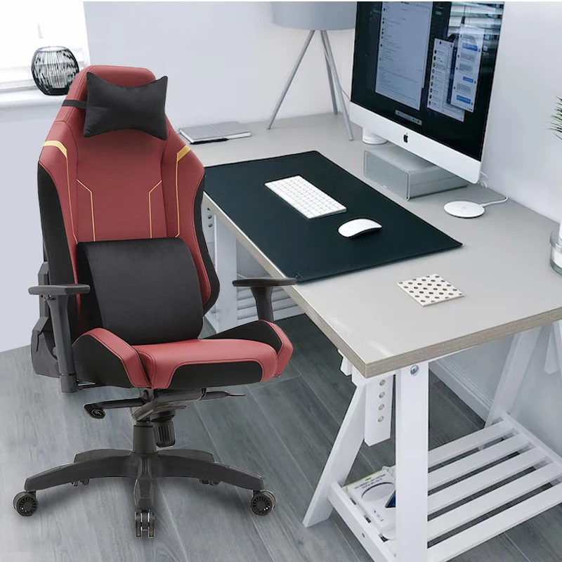 Китайский производитель, роскошный игровой офисный стул на заказ, кожаный эргономичный вращающийся игровой стул