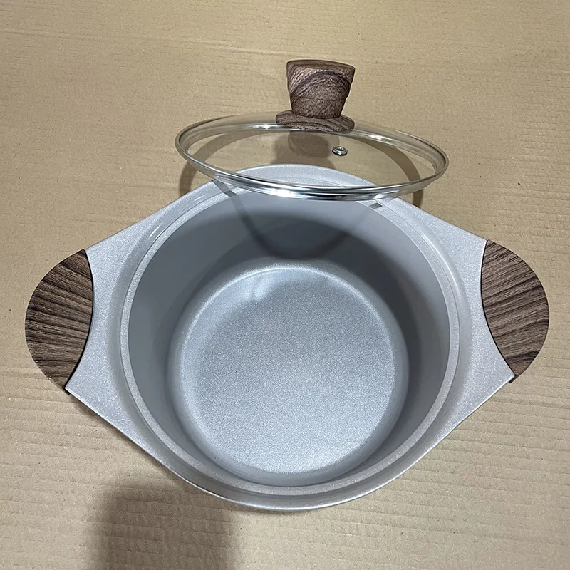 Musae Die Cast 19PCS Cookware Set Non-stick Marble Granite Coating Casseroles induction Cooker Spiral Bottom