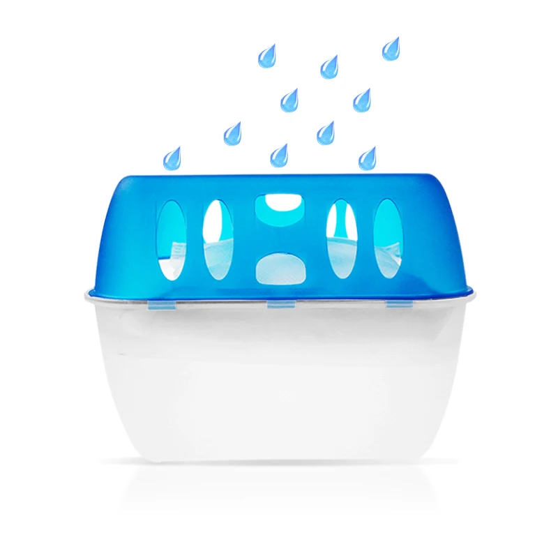 Refillable calcium chloride moisture absorber high absorber capatiy dehumidifier box for wardrobe with scent