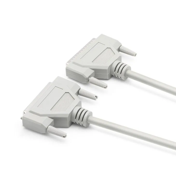 2021 Custom Black White D-SUB 37 Pin DB37 Male to Male Connector Serial Extension Cable For Machine