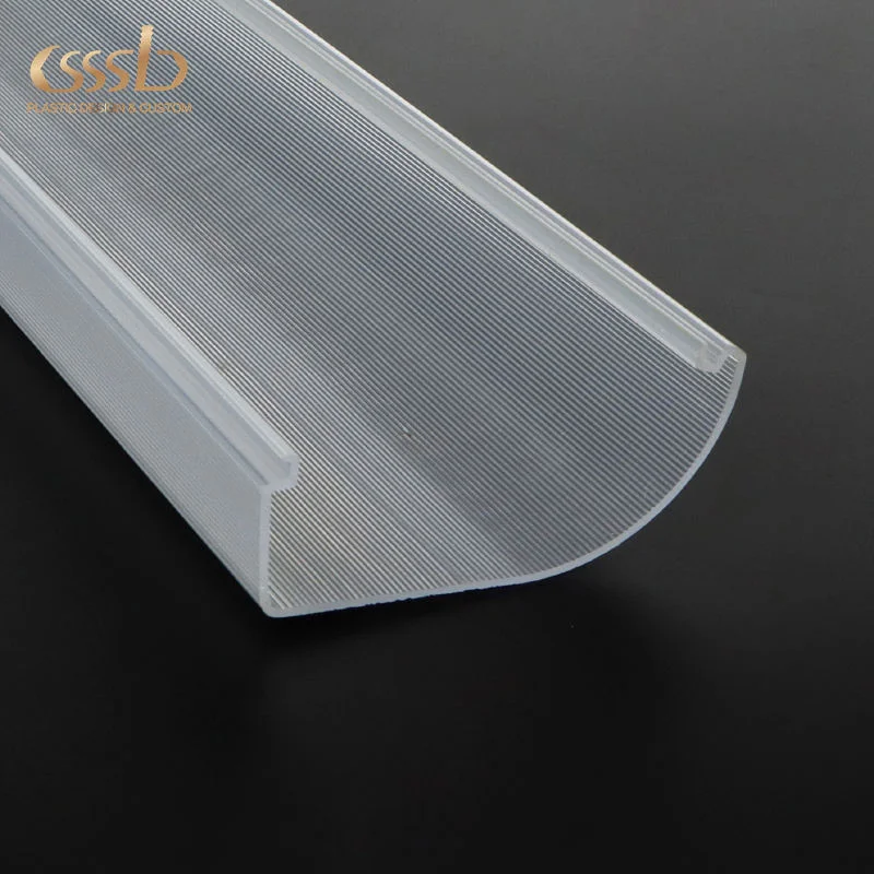 Plastic Led Diffuser Pc Lampshade Covers Extrusion Cover