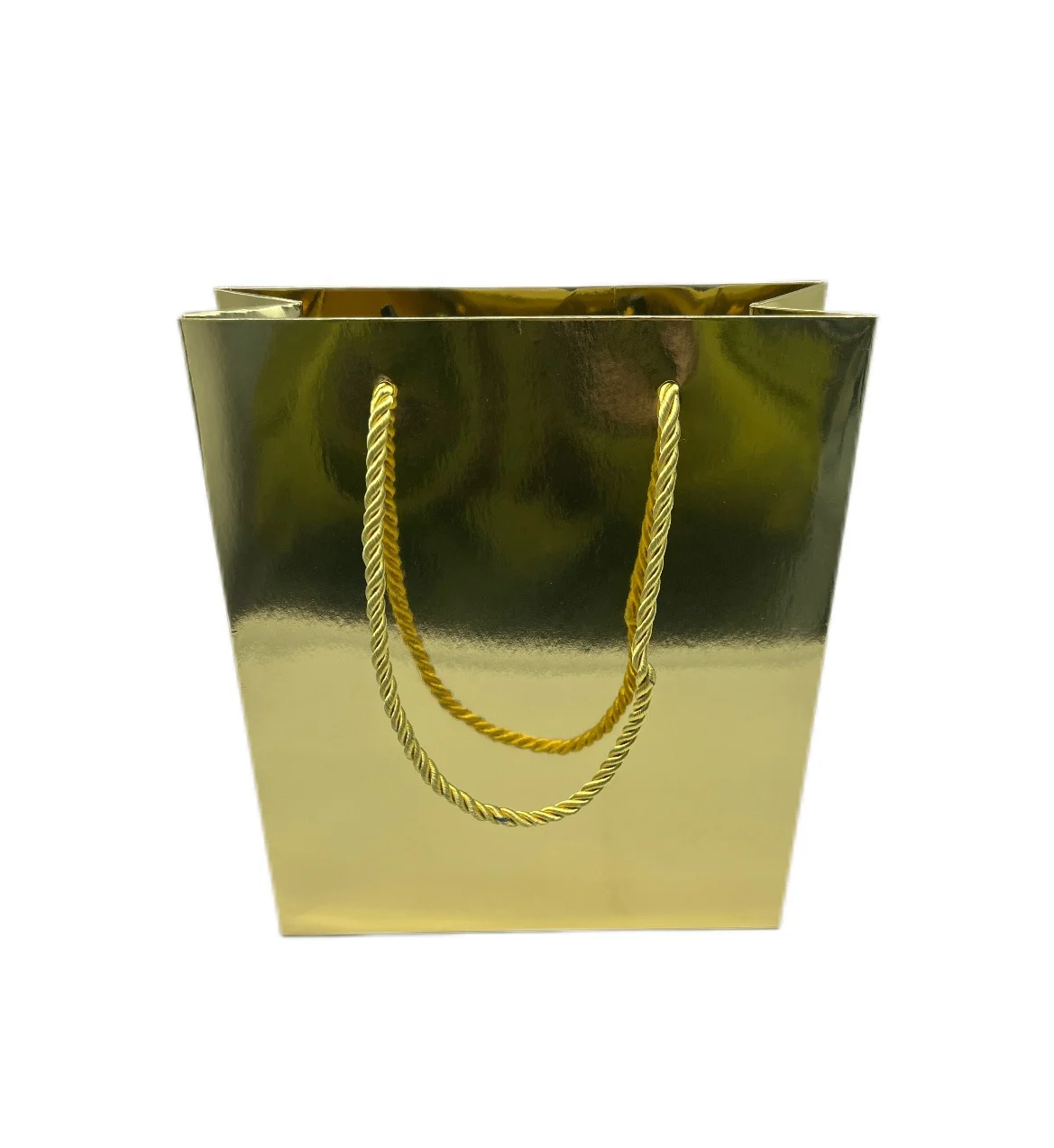 Custom Paper Bag Gift Packaging Hot Selling Gold Foil Paper Gift Bags With Handle