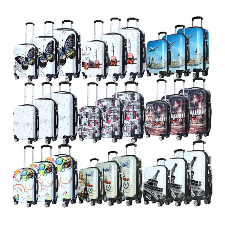 Light Weight Spinner Wheels Hand Bag Hard Case Travel ABS 6 Piece Suitcase Luggage Set Unisex