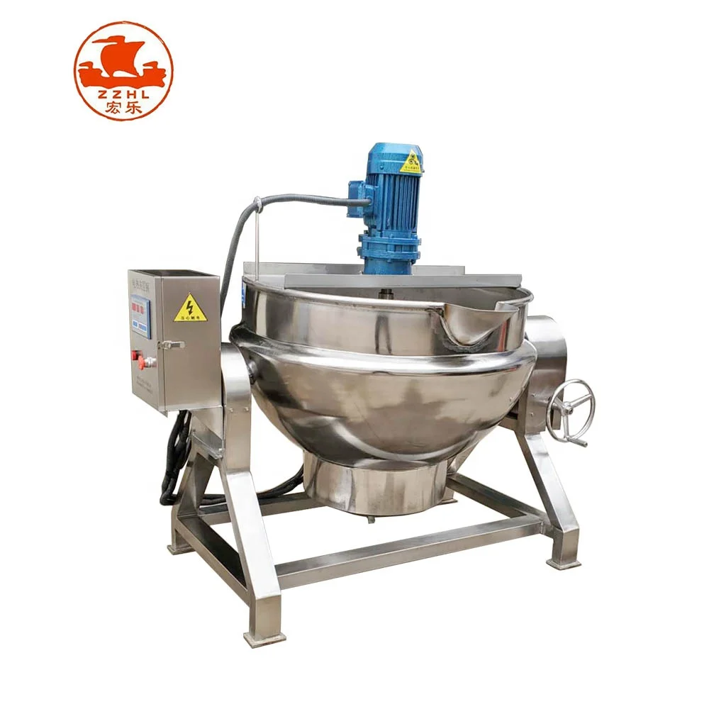 Sale Industrial Stainless Cooking Pots Pot Mixer Machine Steam Jacket Kettle with