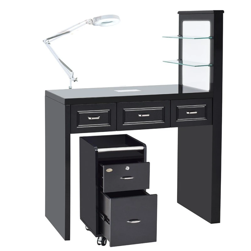 luxury nail design table manicure table with fan