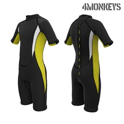 3mm Neoprene shorty sleeve Diving suit keep warm in cold water kids wetsuit for surfing swimming water sports
