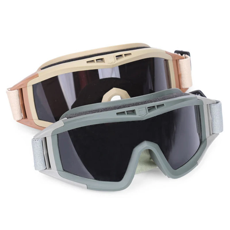 MIL- DTL - 43511D EN166 Standard TPU Frame Impact Resistance UV400 Ballistic shooting glasses mil-spec design tactical goggles