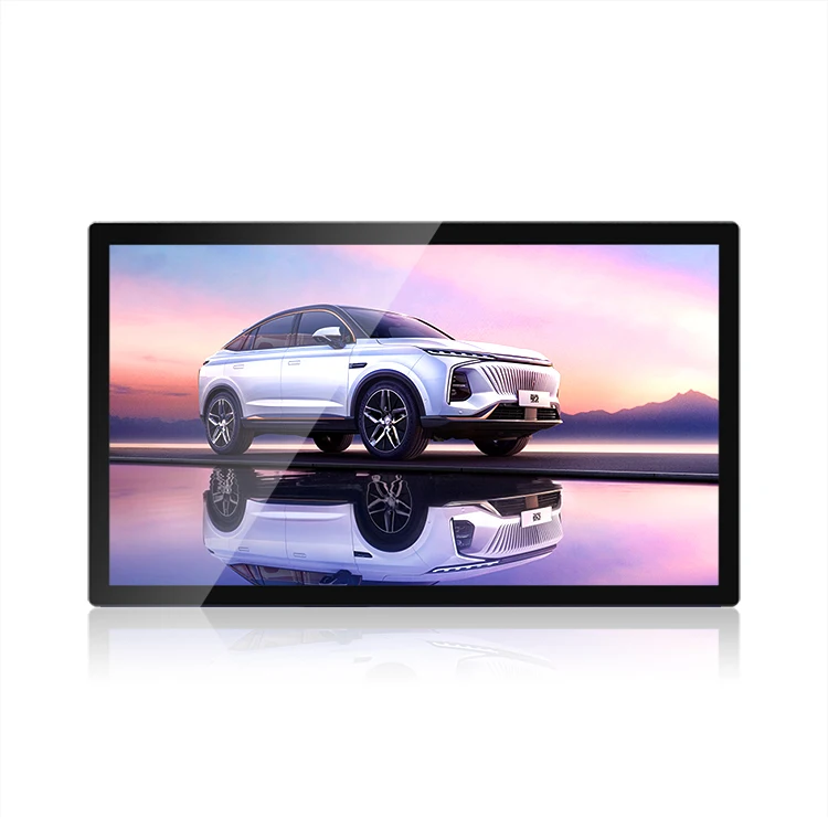 21.5 32 inch ultra thin digital signage Android 11 wall mount LCD advertising signage player