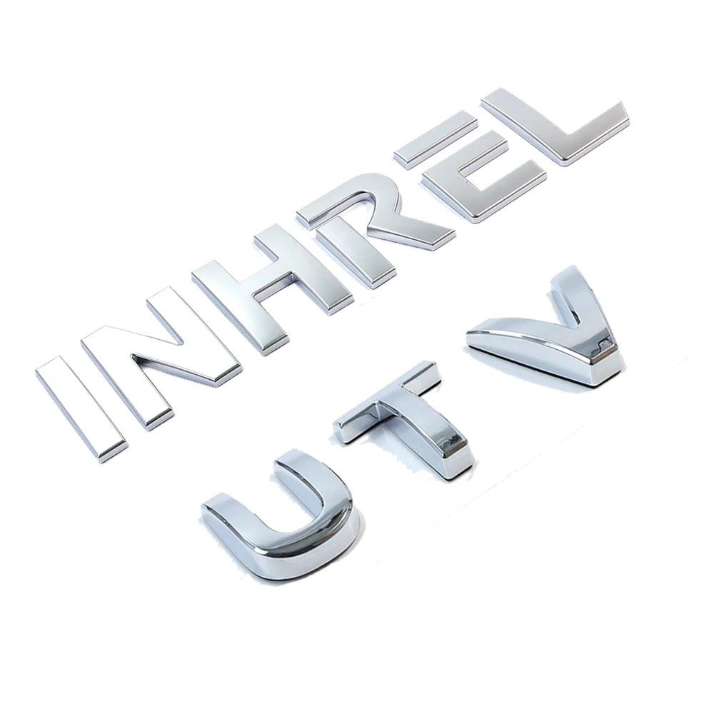 Chrome Alphanumeric Car Emblem Plating Process Waterproof Body Dashboard Logo Decoration Car 3d Decals