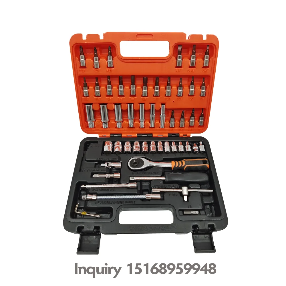 35 pcs Auto Repair Tools Combination Set Impact Socket Spanner 1/4 Drive Bit Set Ratchet Wrench