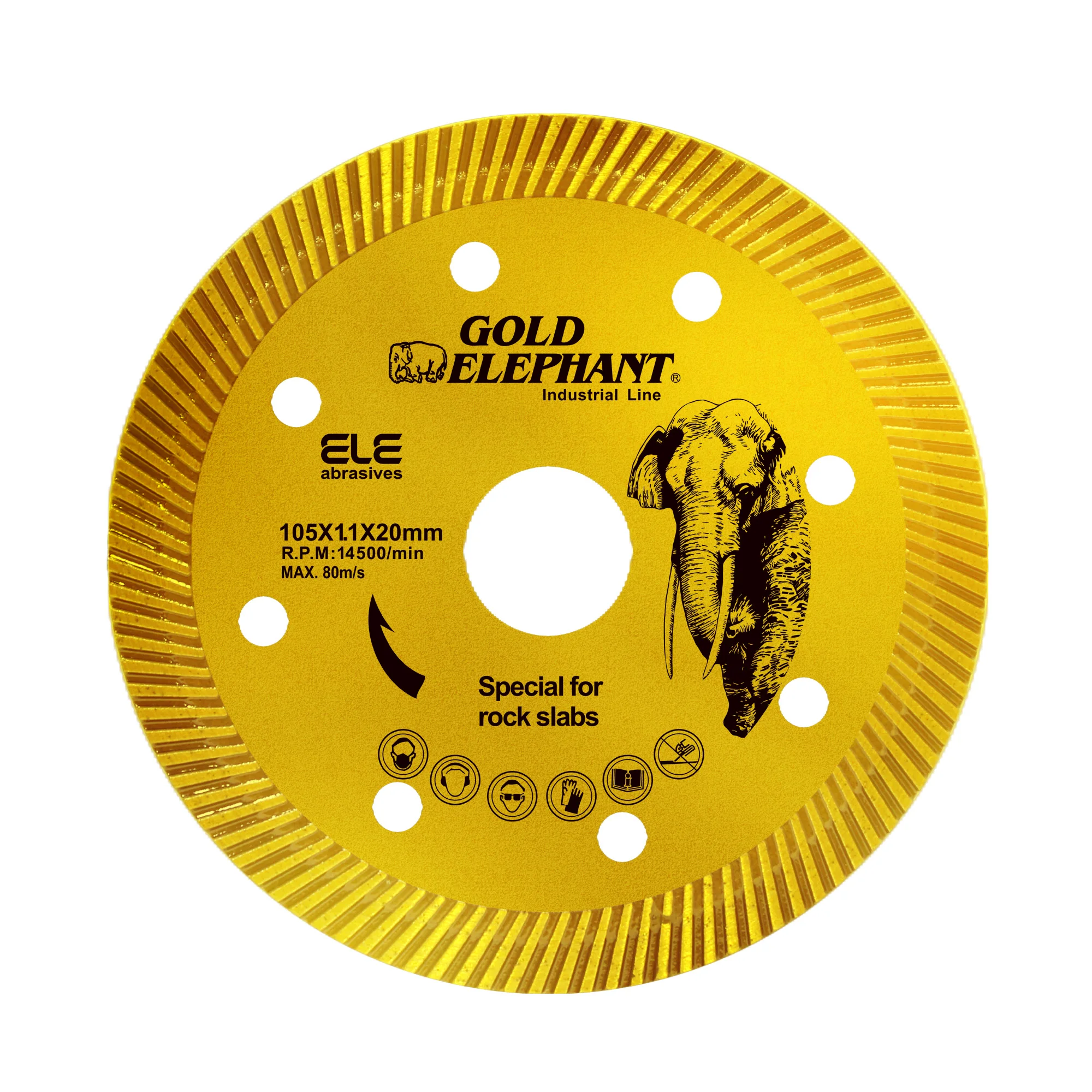 Factory 105 115 125mm diamond blade for ceramic tile stone marble cutting turbo diamond saw blade