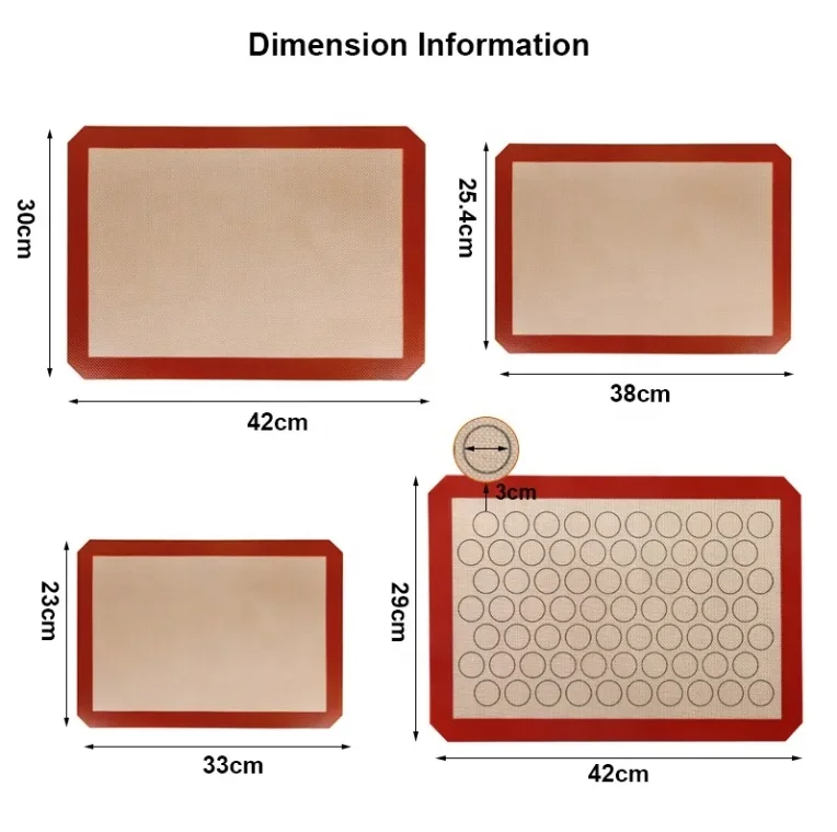 Best Selling Non Stick Making Mat Macaron Baking Mat Manufacturer from China Kitchen Customized High Temperature Silicone