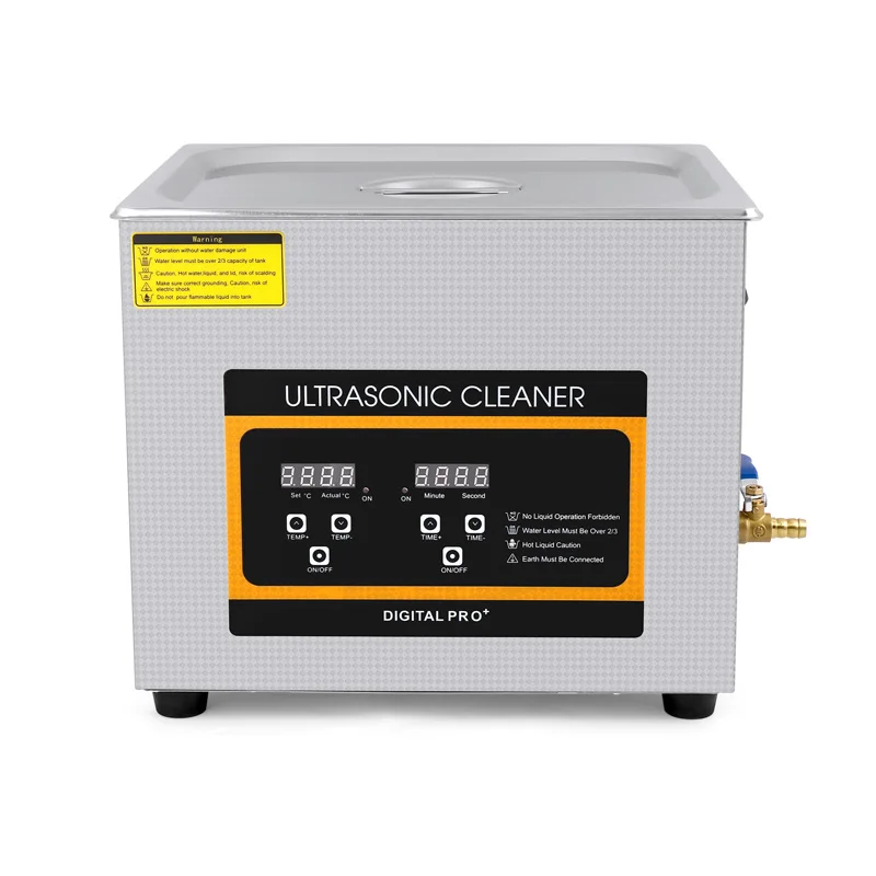 10L Lab Ultrasonic Cleaner Degas Bath DPF Metal Parts Mould Glassware Oil Rust Degreaser Ultra sonic Cleaning Machine