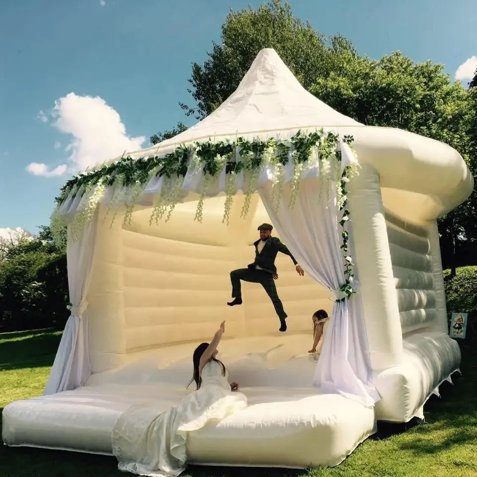 New Inflatable Wedding Tent Wild Outdoor Land Beach Multi Purpose Jumping Bed Trampoline.