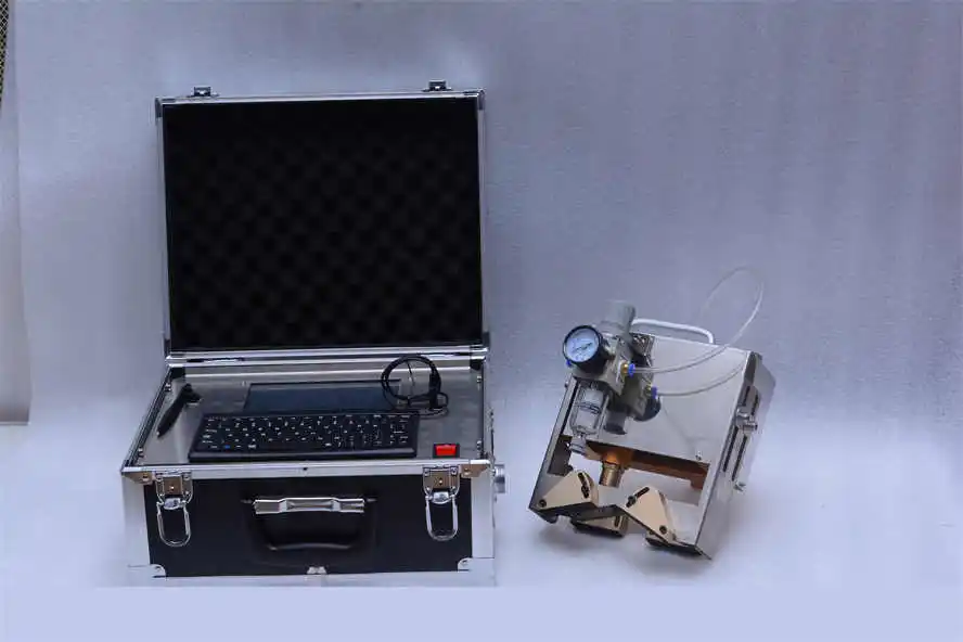 Metal Dot Peen Marking Machine Gas Cylinder Dot Pin Marking Serial Number Punching Machine Pneumatic hand held dot peen marker m