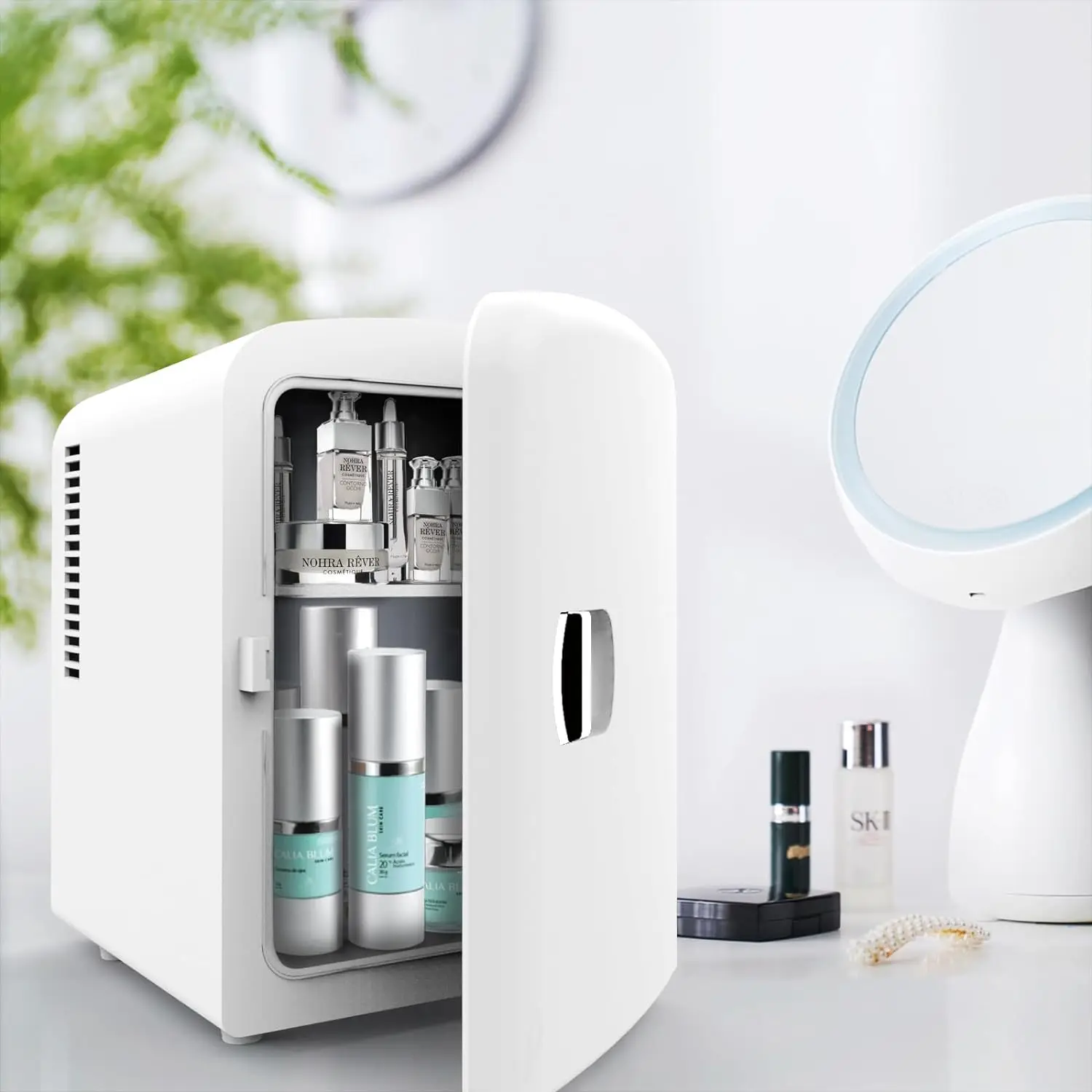 Desktop Car mini cooler and warmer auto fridge car mini fridge for Cola 110v 12v Refrigerator furniture