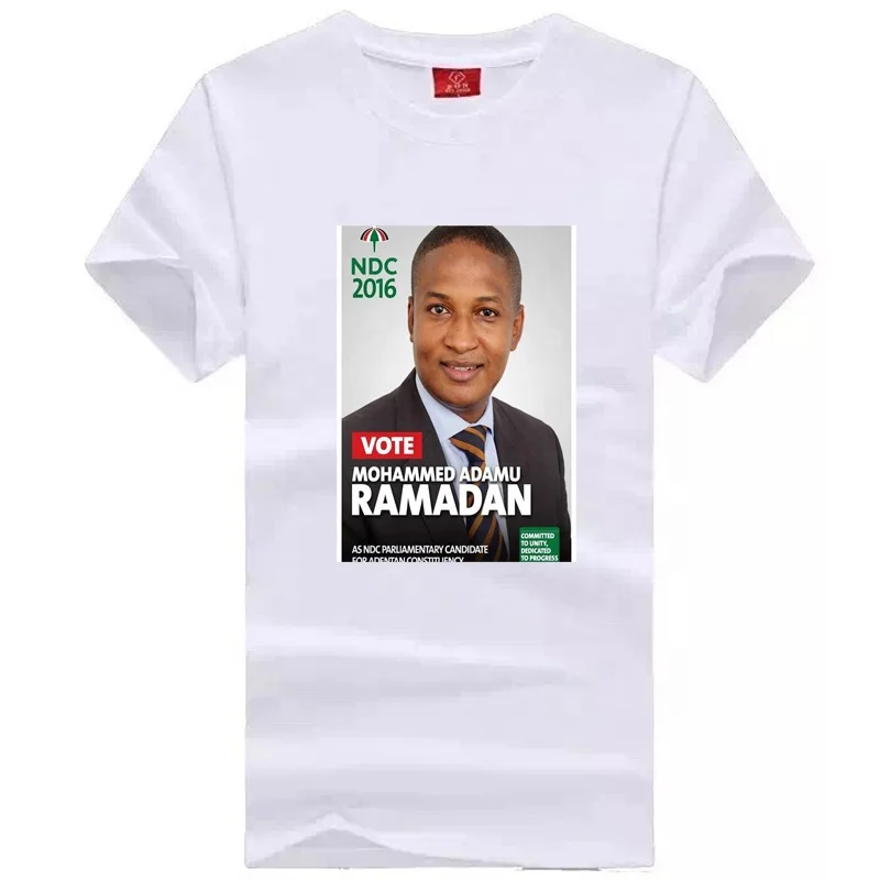 custom logo men 100 cotton white election t shirt wholesale