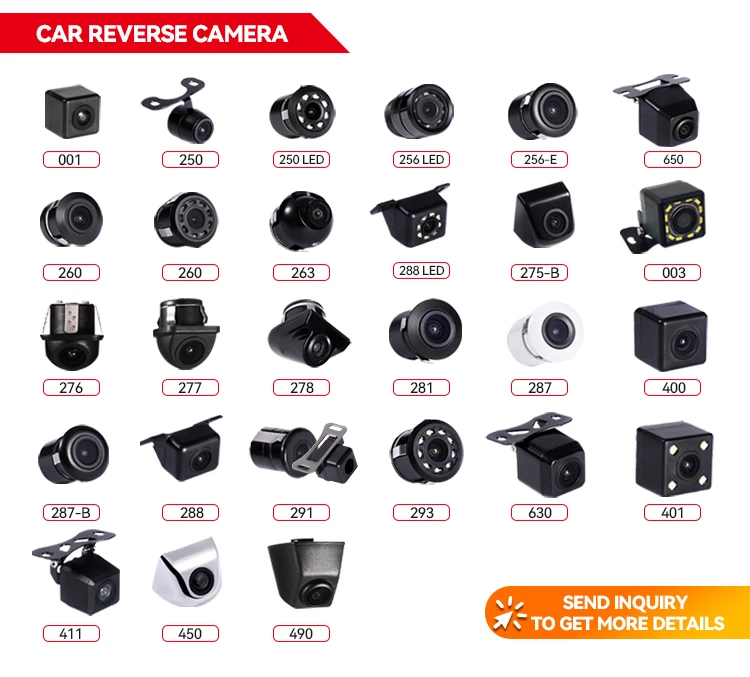 WEMAER OEM Mini Car Rear Camera Waterproof Night Vision Wide Angel Backup Camera Rear View Car Camera System