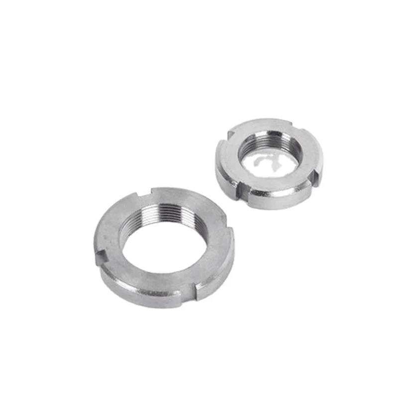 M20 M22 M24 Zinc Plated Galvanized Carbon Steel Slotted Round Nut