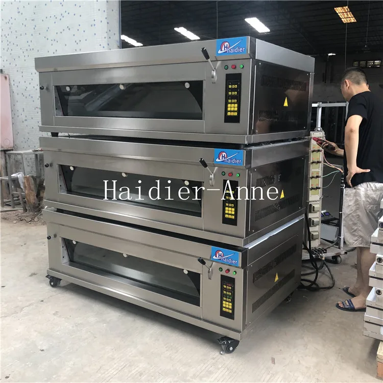 Factory Sale American Door Opening Way Gas Electric Pizza Baking Deck Oven