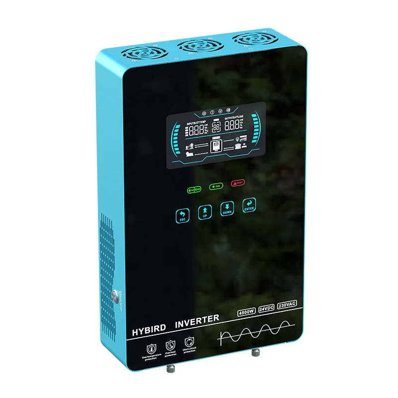 4500W 4500VA solar inverter 24V Solar Hybrid Inverter Pure Sine Wave Off Grid Inverter for Solar System with MPPT solar charger