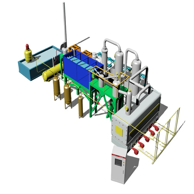 Zhongming inexpensive price used tyre pyrolysis to crude oil  pyrolysis machine
