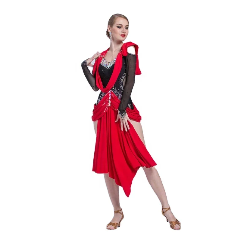 L-17246 Hot sale sex Latin adult dance dress ballroom dance dress high quality cha-cha tango dance dress for competition