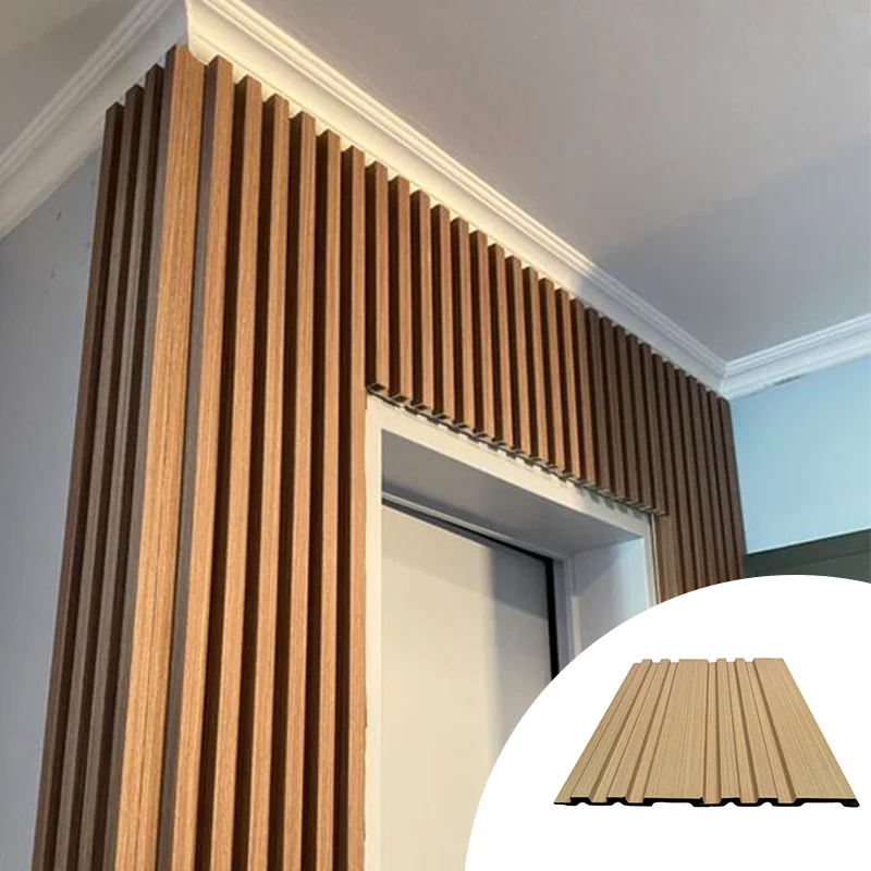 manufacturer interior wpc wall waterproof fireproof panel wood plastic composite export indoor fluted wpc wall panel