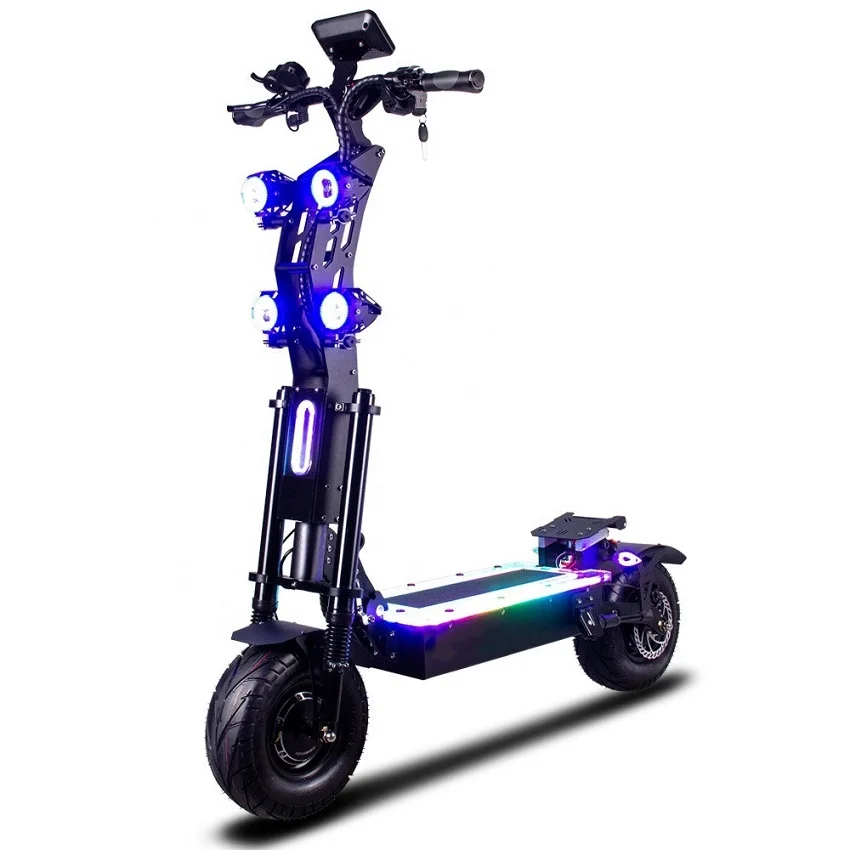 EU USA Stock 13 14 in Tire 72V 8000W 10000W 130KM With Big Display Powerful Strong Dual Motor Off Road Electric Scooter