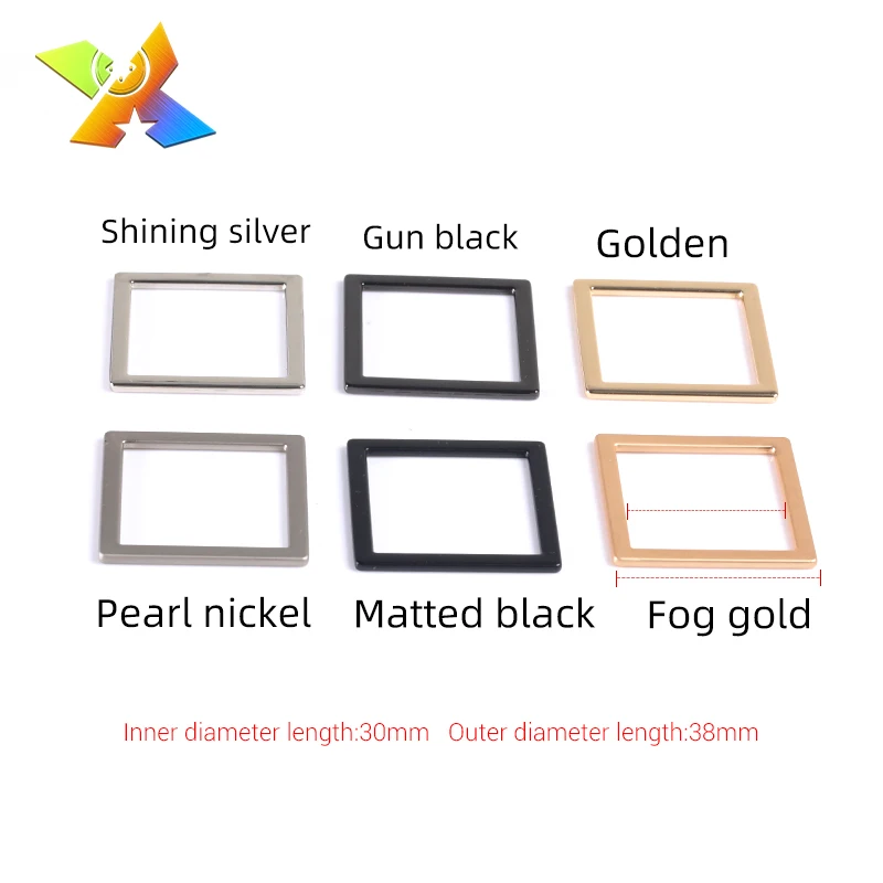 Customized gold decorative square buckles buckles for leather belt square pull square buckle belt