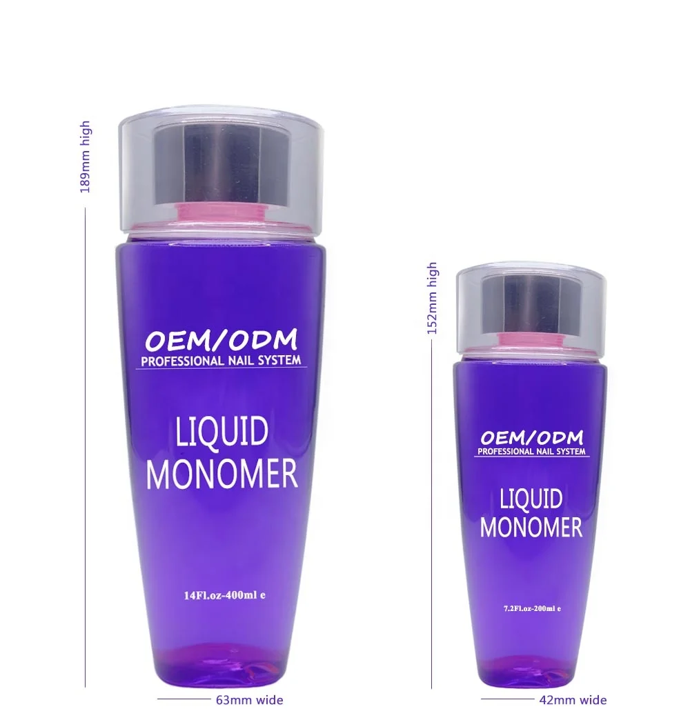 1 Gallon UV/LED dry light purple color EMA MMA odorless cheap acrylic liquid monomer