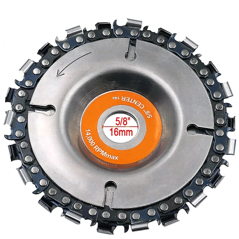 Angle Grinder Chain Disc Wood Slotting Saw Blade Woodworking Chain Disc Cutting Blade Woodworking Chainsaw Disc