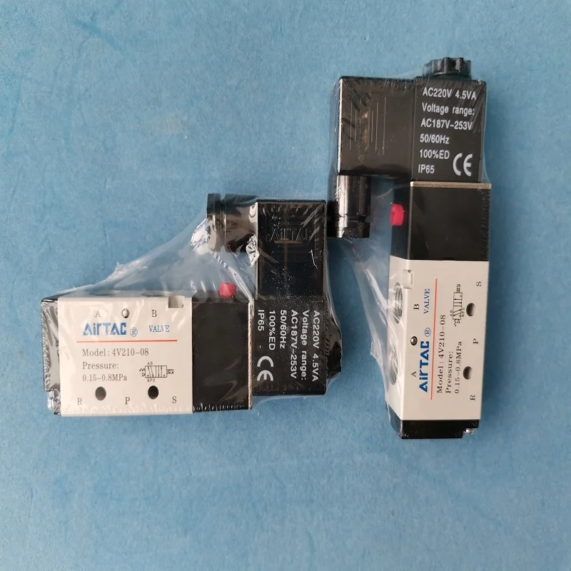 Электромагнитный клапан AirTAC 220 В для пневматического дырокола