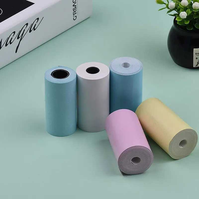P50 Sticker Label 107x30mm 77x30mm 57x30mm Sticky Thermal Paper Roll for Mini Printer Phomemo Nimbot PeriPage Paperang