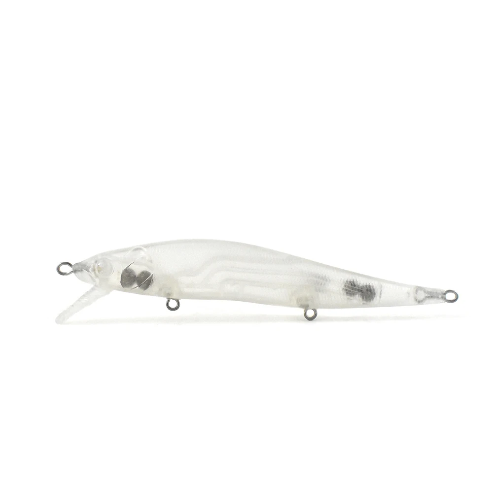 LURE FACTORY  Wholesale NEW Three -section Shad Sinking  jerkbait Transparent/ white body ABS hard fishing lure blank