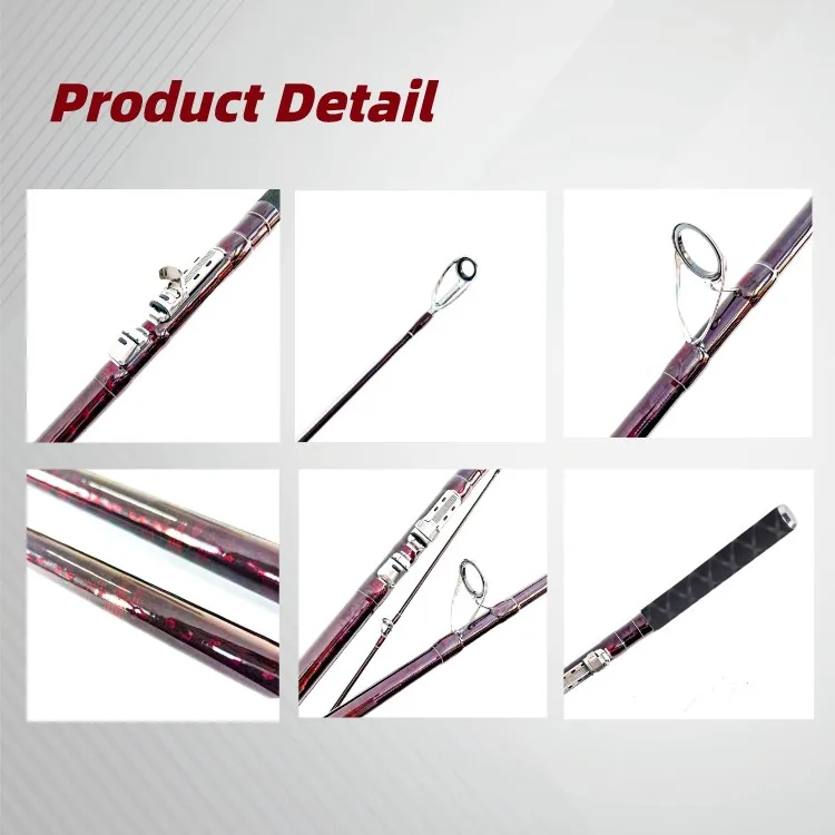 OEM/ODM pesca canne da pesca surfcasting IM-8 graphite  Fuji Guide  deep sea ultralight telescopic fishing rod carbon fiber