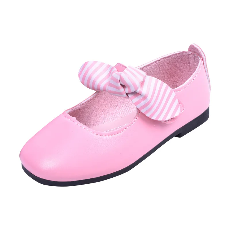 
2020 spring baby girls little leather footwear children school nude princess kids single flat ballet shoes 