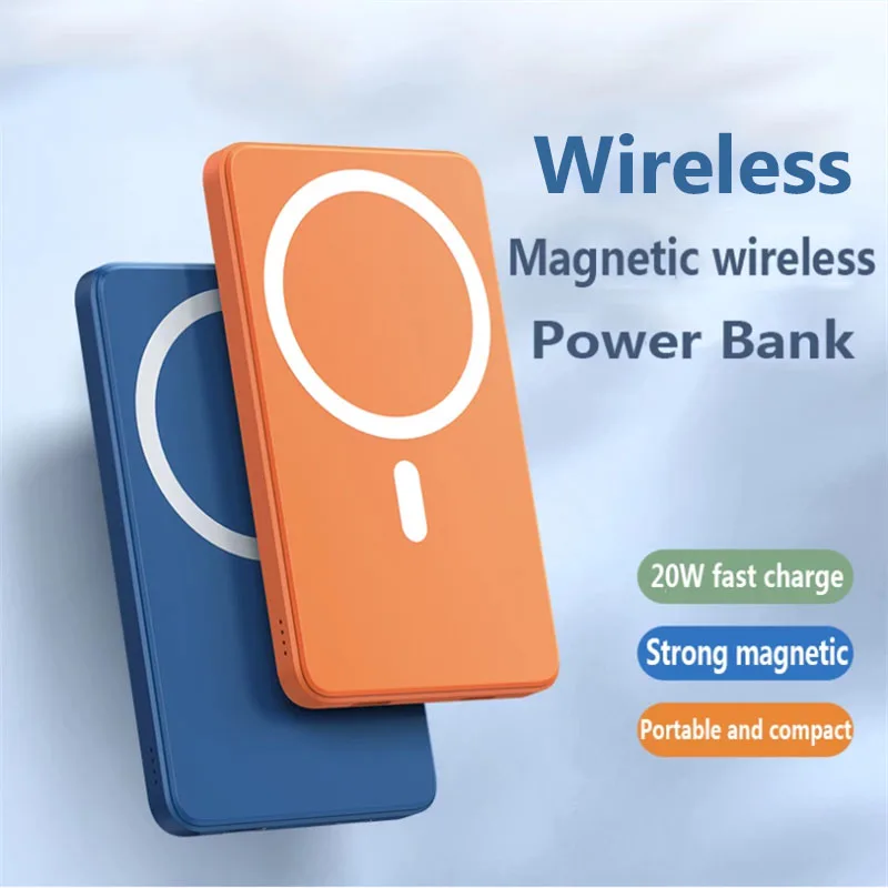 Hot Sale 10000mAh Magnetic Wireless Chargers Portable Mini Power Bank Mobile Phone  External Battery For iphone 15W Fast Charger
