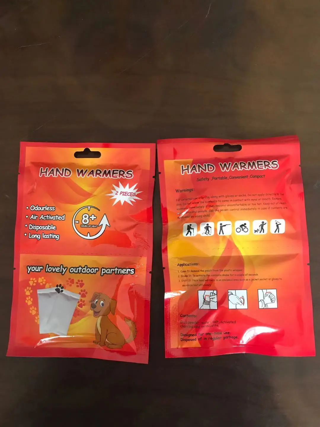 Air activated instant hot hands pocket heat packs self heating bags warm patch warmer pad disposable hand warmers