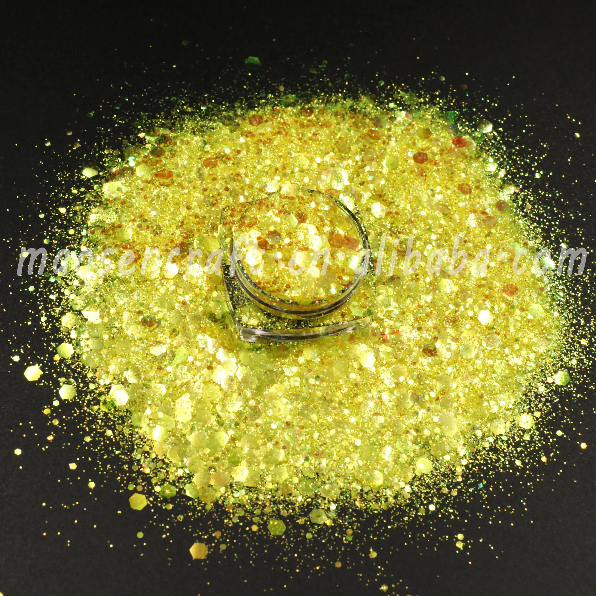 Низкий минимальный заказ, 1 кг, экологически чистый полиэфир, крупные партии, крупные блестки от производителя