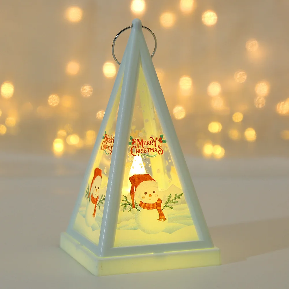 Christmas decorations small horse lanterns hanging pieces cross-border new products LED electronic candle  portable wind lamp