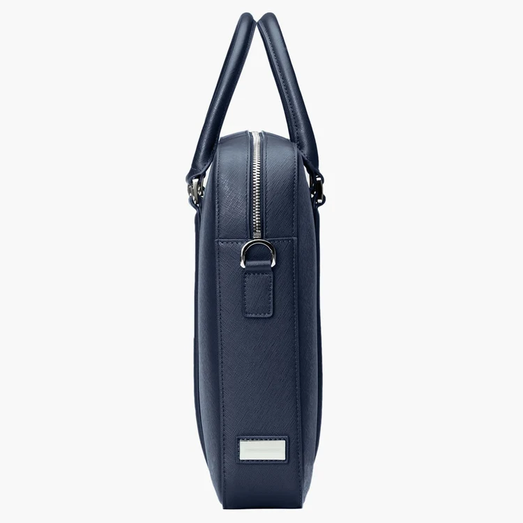 Высокое качество Роскошная натуральная кожа Военно-морской флот компьютеры тележка сумка с ремнем через плечо для ноутбука сумка для ноутбука ручка сумка для ноутбука 156