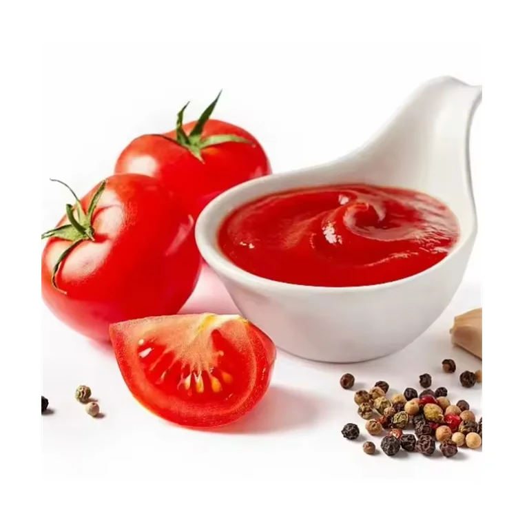 Concentrate tomato paste canned 400g tin 28-30% brix canned tomato paste