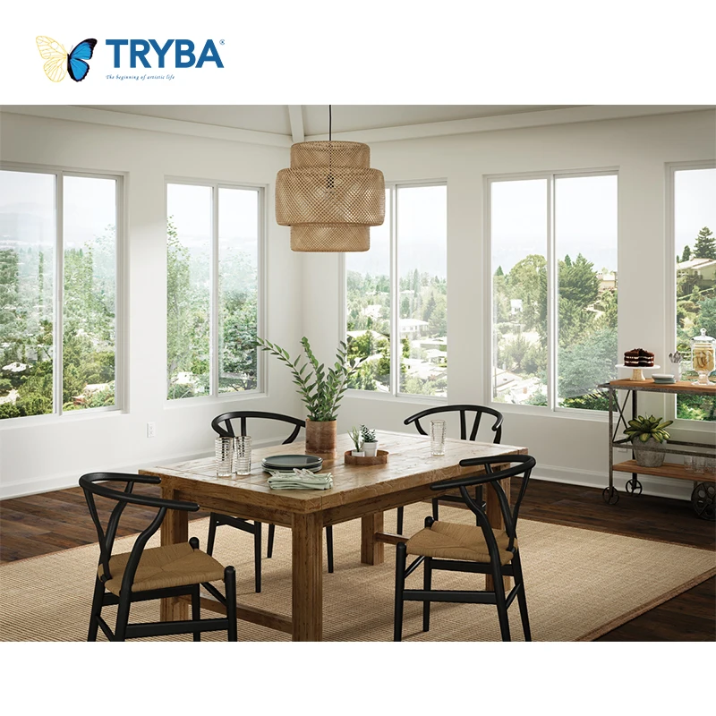 Guangdong popular New Design soundproof PVC Sliding Window