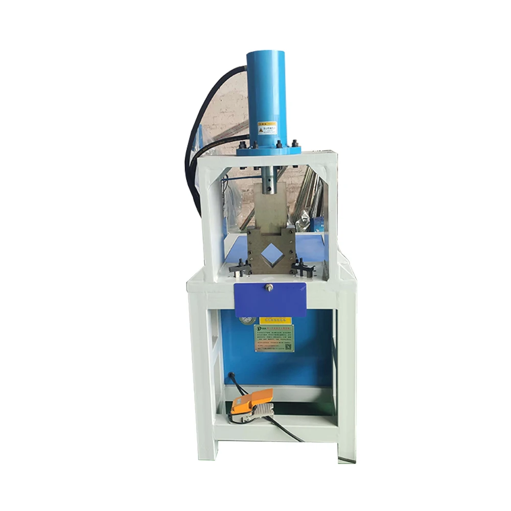 Customized hydraulic square tube punching machine edge trimming manual round tube punching machine