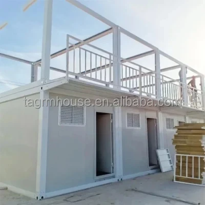 Steel Structure Expandable Tiny Office Modular Prefab House Cabin Portable Prefabricated Shipping Container Homes